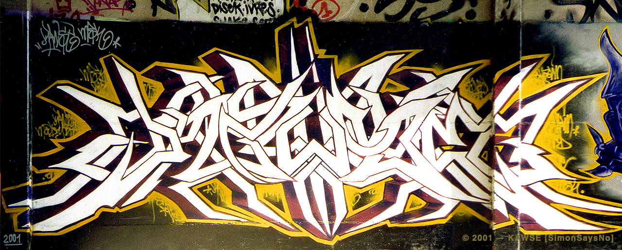 KAWSE 2001 —  LIGHT ON WILD STYLE [Graffiti]