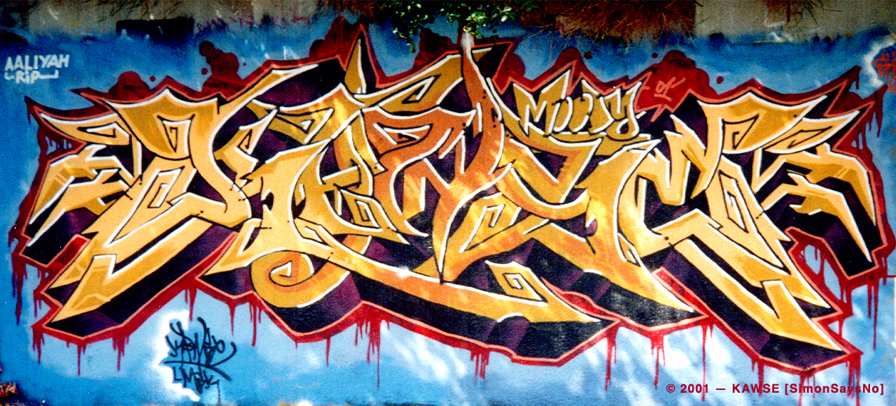 KAWSE 2001 —  MOODY [Graffiti]