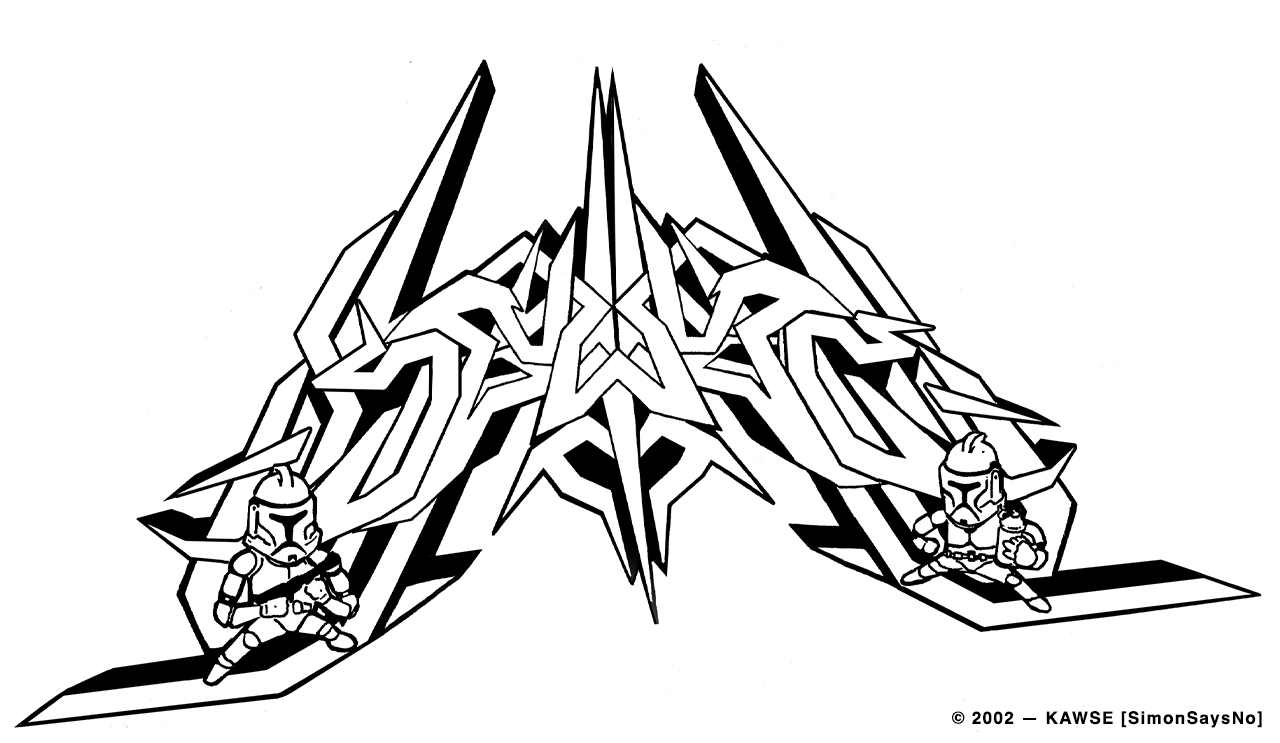 KAWSE 2002 — STAR WILD STYLE [Sketch]
