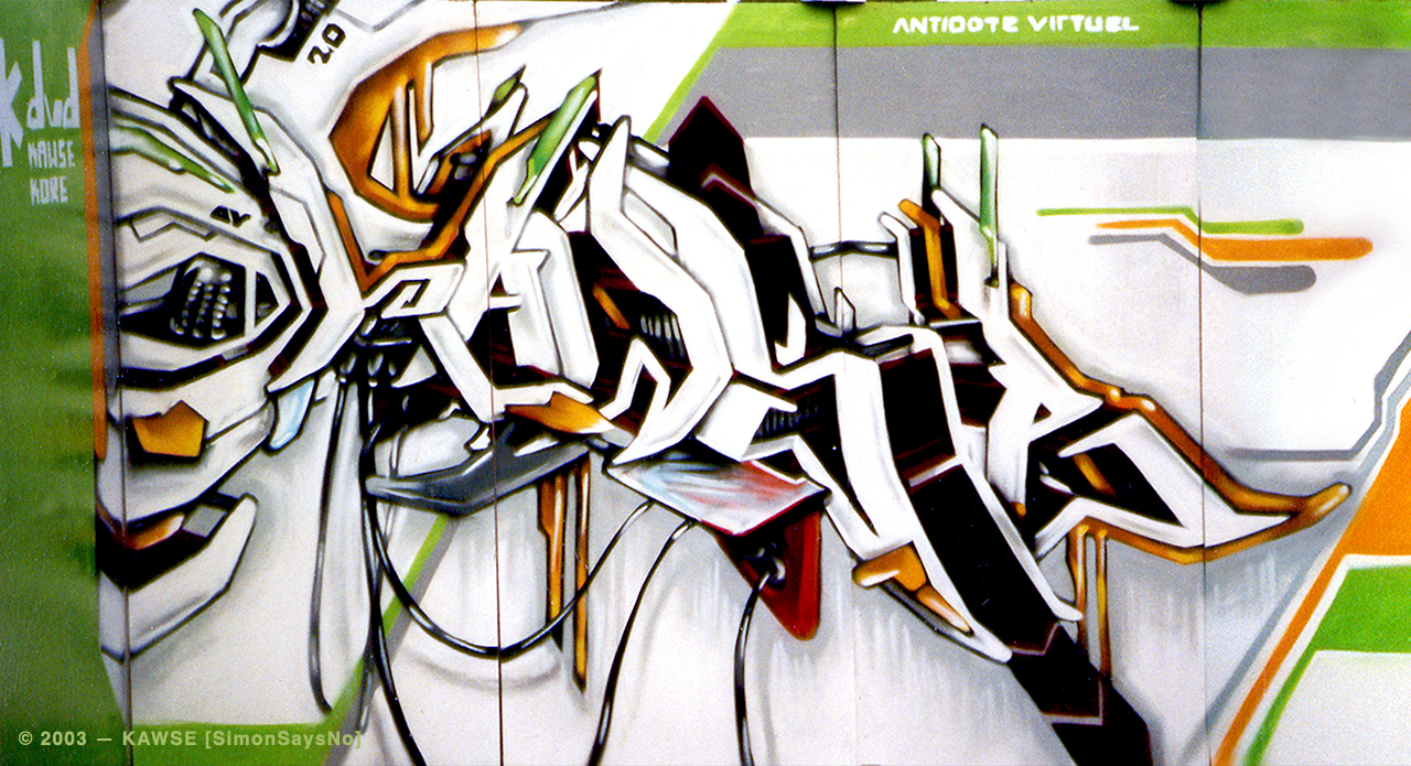 KAWSE 2003 — FUTURISTIC MODULE  [Graffiti]