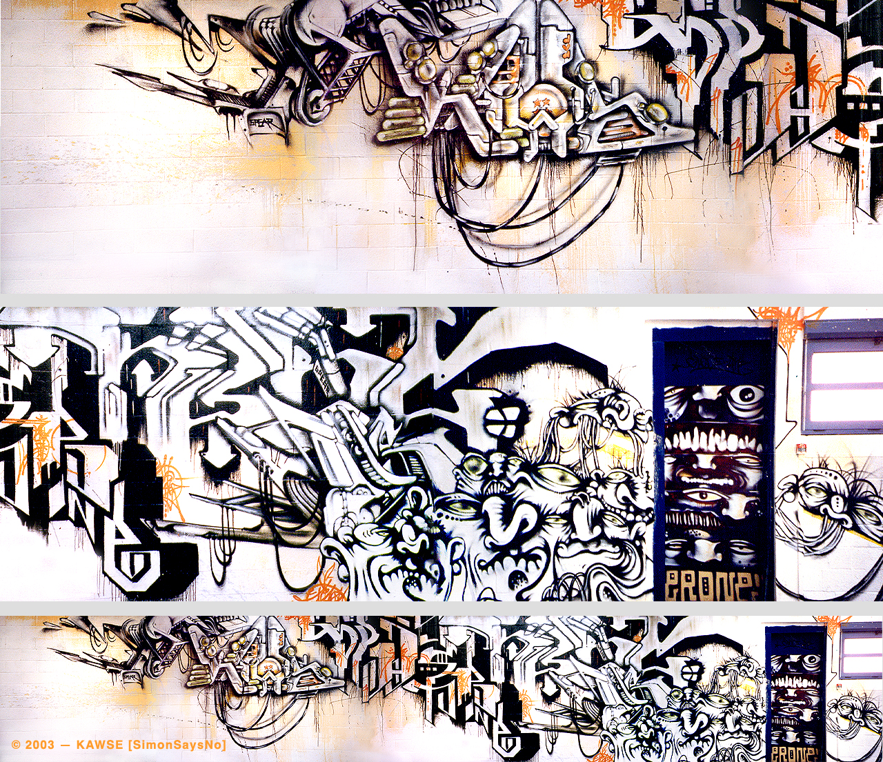 KAWSE 2003 — NEW GRAPHIC WAY with MERCUROCROM Collective [Wall]