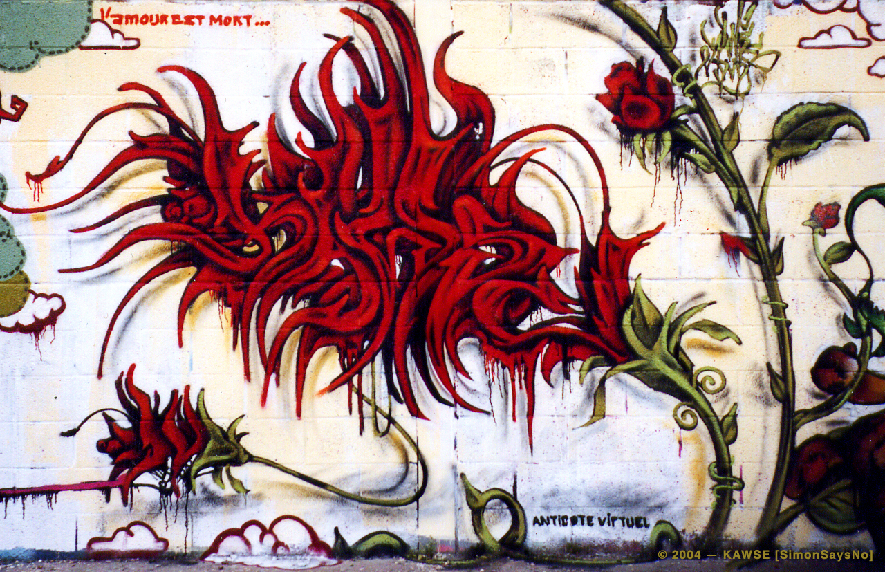 KAWSE 2004 – L’AMOUR EST MORT [Graffi]