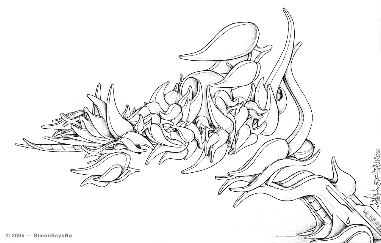 KAWSE 2005 — BIONIC DROP GRAFFITI