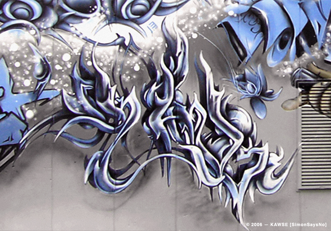 KAWSE 2006 – BLUE WAVE  [Graffiti]