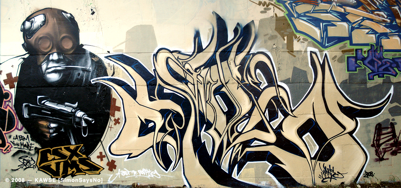 KAWSE 2008 — A BOUT DE SOUFFLE [Graffiti]