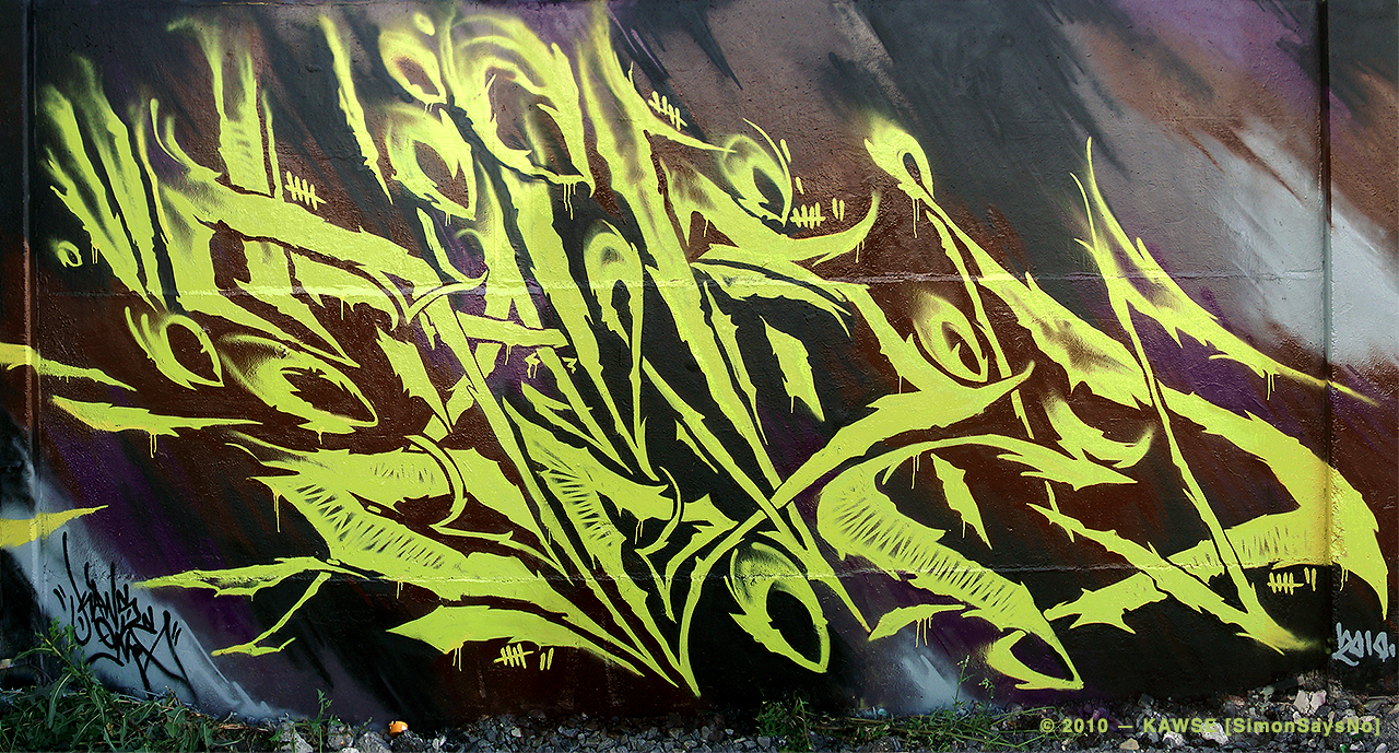 KAWSE 2010 — ART IS VIOLENT [Graffiti]