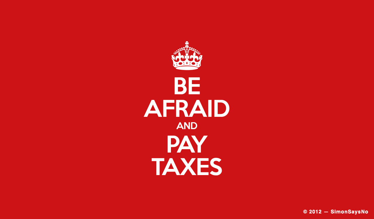 ANONYME 2012 — BE AFRAID AND PAID TAXES